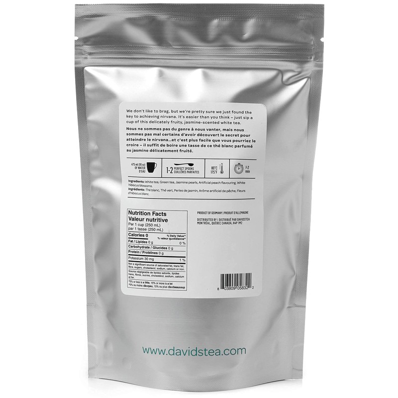DAVIDsTEA Buddha’s Blend Loose Leaf Tea, Premium White Tea with