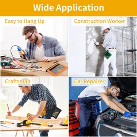 OTraki OTraki Clear Tool Pouch Bag with Zipper 4 Pcs Large Medium Small Tool Storage Bag Heavy duty Mesh Pouch Bag Waterproof Utility Bag for Tool Organizers and Storage Red/Green/Orange/Black