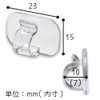 Clear Cord Hooks (Indoor Wire Fixing Supplies), 10 Pieces, Secures
