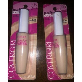COVERGIRL 2 New CoverGirl Ready Set Gorgeous Concealer, Light / Medium 205 210, Oil Free