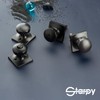 STARPY Passage Black Door Knob for Closet and Hall,Interior Door