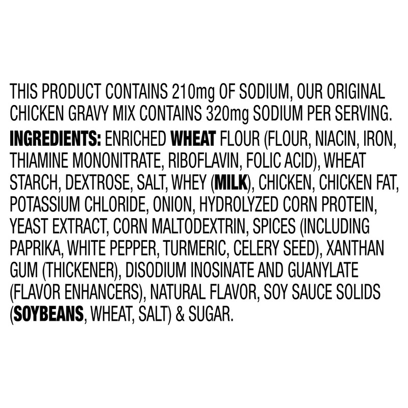 McCormick 30% Less Sodium Chicken Gravy Mix, 0.87 oz (Pack