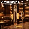 Konohan 2 Set Flavoring Humidor Cases Borosilicate Glass Tubes Hygrometer