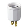 Leviton 15 Amp, 660 Watt Outlet to Lampholder Adapter, 61-W,