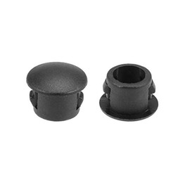 sourcing map Pack of 50 Plastic Hole Plugs 6 mm Hole Tube (5.5 - 6 mm) Black