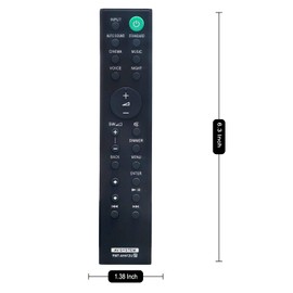RMT-AH412U Replacement Remote Control Commander Compatible with Sony Home Theater Soundbar System HT-S40R HT-S700RF HT-S20R HT-S500RF