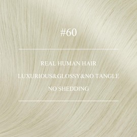 YoungSee Nano Ring Hair Extensions Human Hair Platinum Blonde Nano Bead Extensions Human Hair Blonde Nano-Ring Hair Extension Blonde Nano-Link Extension Real Human Hair for Long 24inch 50s 50g