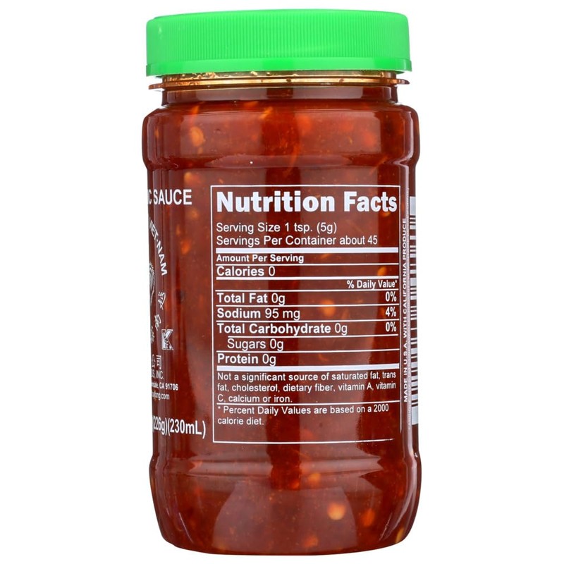 Huy Fong Foods Vietnamese Chili Garlic Sauce, 8 Oz. (Pack