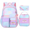 TLTUCI 3pcs Girls Backpack,Cute Rainbow School Backpack for Kids Children