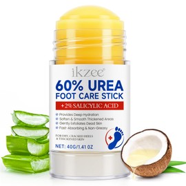 Urea Cream Stick 60% plus 2% Salicylic Acid, Urea Foot Cream for Dry Cracked Heels, Foot Lotion Stick for Rough Thick Dry & Cracked Skin, Maximum Strength Moisturizer,Softening Skin Moisturizer Lotion