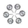 Shower Curtain Hooks Rings, Acrylic Crystal Diamond Decorative Hooks, Stainless