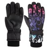 Guantes de esquí impermeables para niños, guantes de snowboard con