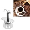 Moka Pot 100ml Dual Pipe Stainless Steel Durable Food Grade