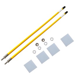 SEASAIL SEASAIL 24'' Yellow Snow Plow Blade Marker Guide Kit Solid All Steel Wire High Visibility with Stainless Steel Joint for Most Snow Plow Not Easy to Break and Rust Low Temperature Resistance