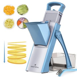 ONCE FOR ALL Upgrade Safe Mandoline Slicer Plus, Biger Size, Adjustable Veget...