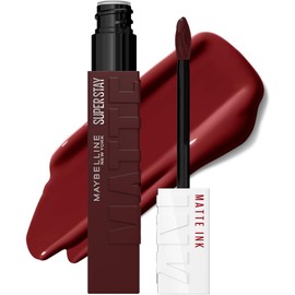 Maybelline SuperStay Matte Ink Labial Líquido, Larga Duración 16 Horas, Alta Pigmentación Sin Transferencia, Aplicador de Precisión en Flecha, Tono 50 Voyager, 5 ml
