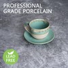 Bosmarlin Ceramic Cappuccino Cup and Saucer Set of 2, 10
