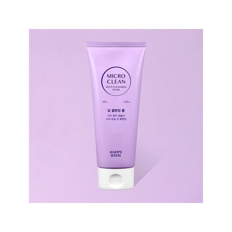 Happy Bath 해피바스 마이크로미셀라 딥 클렌징 폼 150g Happy Bath