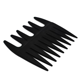 Professional Wide Tooth Hair Comb for Men Men Hair Beard Comb Double Sided Anti-Static Paml Size Hair Detangling Comb (Black)