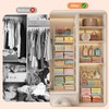 8 Tier Extended Width Hanging Closet Organizer, Sweater Storage for