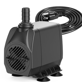 Knifel Submersible Pump 660GPH with AUTO-Shut-Off 8.2ft High Lift for Fountains, Hydroponics, Ponds, Aquariums & More