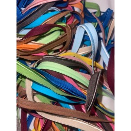 Unbranded LOT 20 yards RANDOM Grab Bag piping shiny edge stretch mask sewing elastic 3/8"