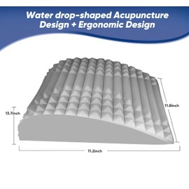 Collazoey Align Neck and Back Stretcher Pillow Device New Life Back Cushion Back Saver, Back Stretcher and Neck Stretcher 2 in 1, Neck & Back Stretcher for Pain Back Pain Neck Pain