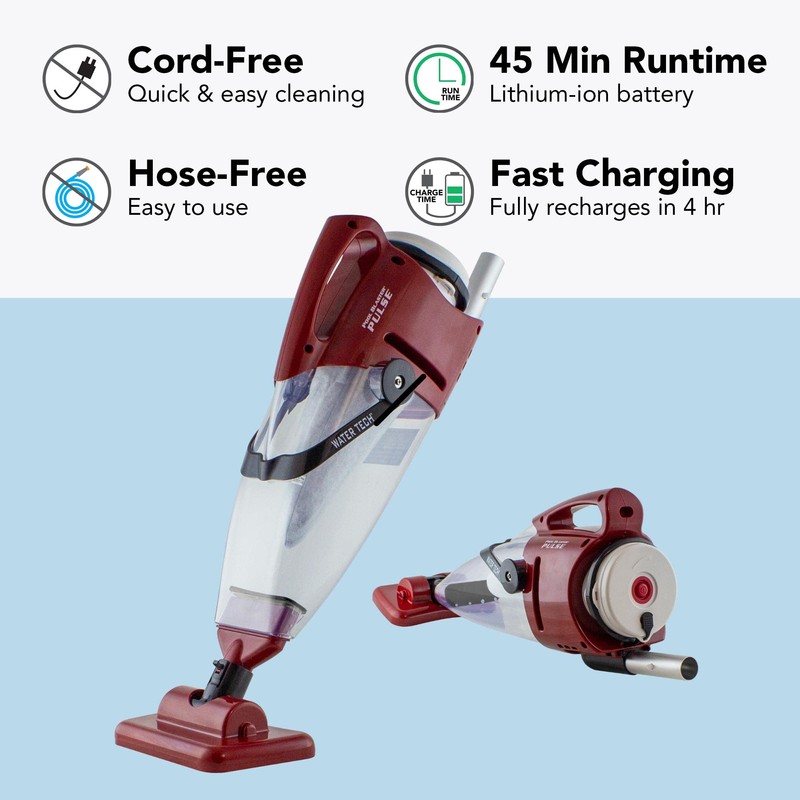 POOL BLASTER Pulse Cordless Pool Vacuum w/Pole Set - Large