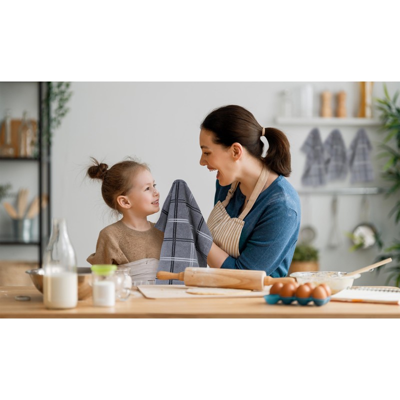 Lashuma Set of 6 Lyon Drying Towels, 50 x 50