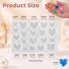 Heart Silicone Mold with Holes Jewelry Resin Casting Molds Heart