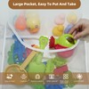 EMLTHORY Hanging Mesh Pockets, Mesh Shower Caddy Hanging Shower Curtain
