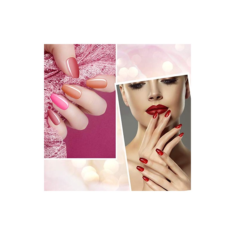 720 piezas 30 juegos de uñas postizas cuadradas medianas, uñas