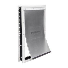 PetSafe Never Rust Plastic Doggie Door for Install in Interior and Exterior Doors or Walls, Paintable, Easy Install, Closing Panel Included, for Pets Up to 100 lb, (Large)