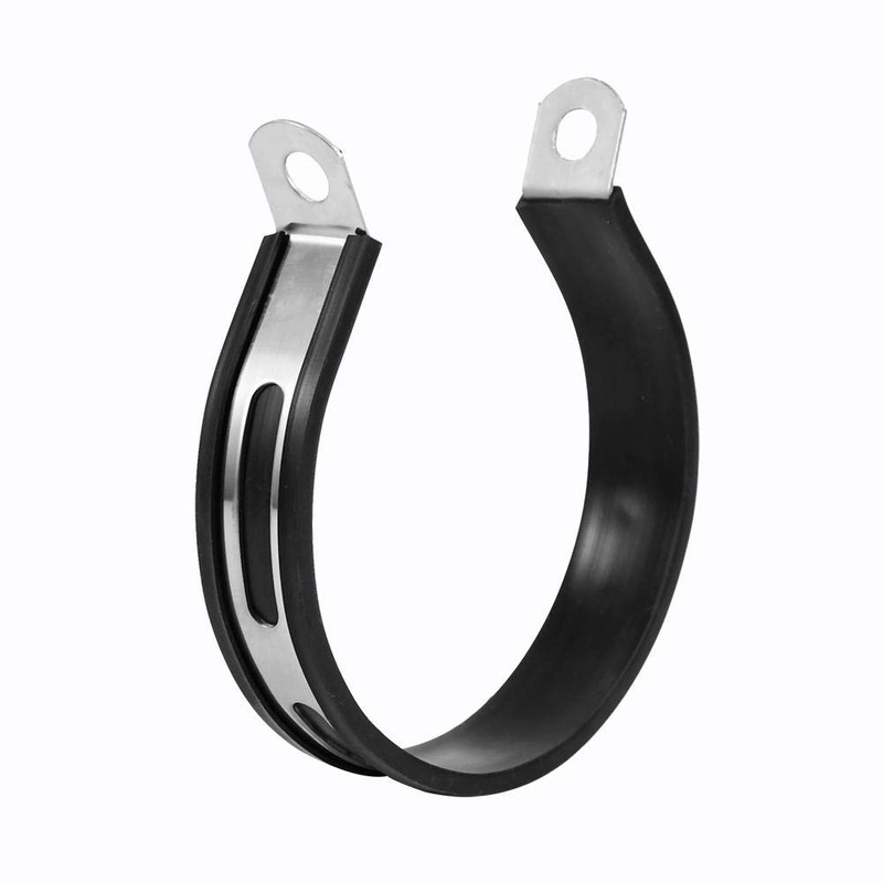EVGATSAUTO Motorcycle Exhaust Pipe Bracket,Stainless Steel Motorcycle Semicircle Exhaust Muffler