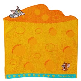 Marushin 4105016900 Hand Towel, Tom & Jerry, Handkerchief, Characters, Cotton, Antibacterial, Deodorizing, Yummy Cheese, 2 Sizes Available