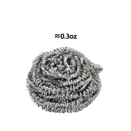Cousteau Stainless Steel Scrubber, Steel Wool Scrubber for Cleaning Dishes, Cleaning Dish Brush for Removing Stubborn Messes from Pots and Pans, Stovetops, Grills, Ovens, Sinks and More