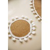 KitchenCraft Natural Elements Jute Coasters, Set of 4, Woven Jute