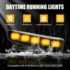 Fancemot Fog Lights Compatible with Ford Bronco 2021–2024, LED Daytime
