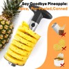 OOKUU Pineapple Corer Cutter, Stainless Steel Fruit Pineapple Peeler Slicer