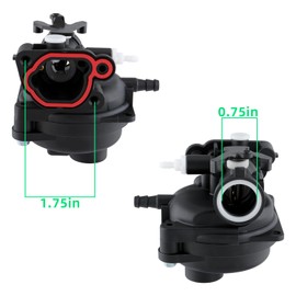 799583 Carburetor Replace OE Part # 590556 591160 591979 593261 595656 for 300E 450E 500E 550E 08P502 8P502 09P602 09P702 Engines Lawnmower 4-Cycle Outdoor Power Equipment with 799579 Air Filter