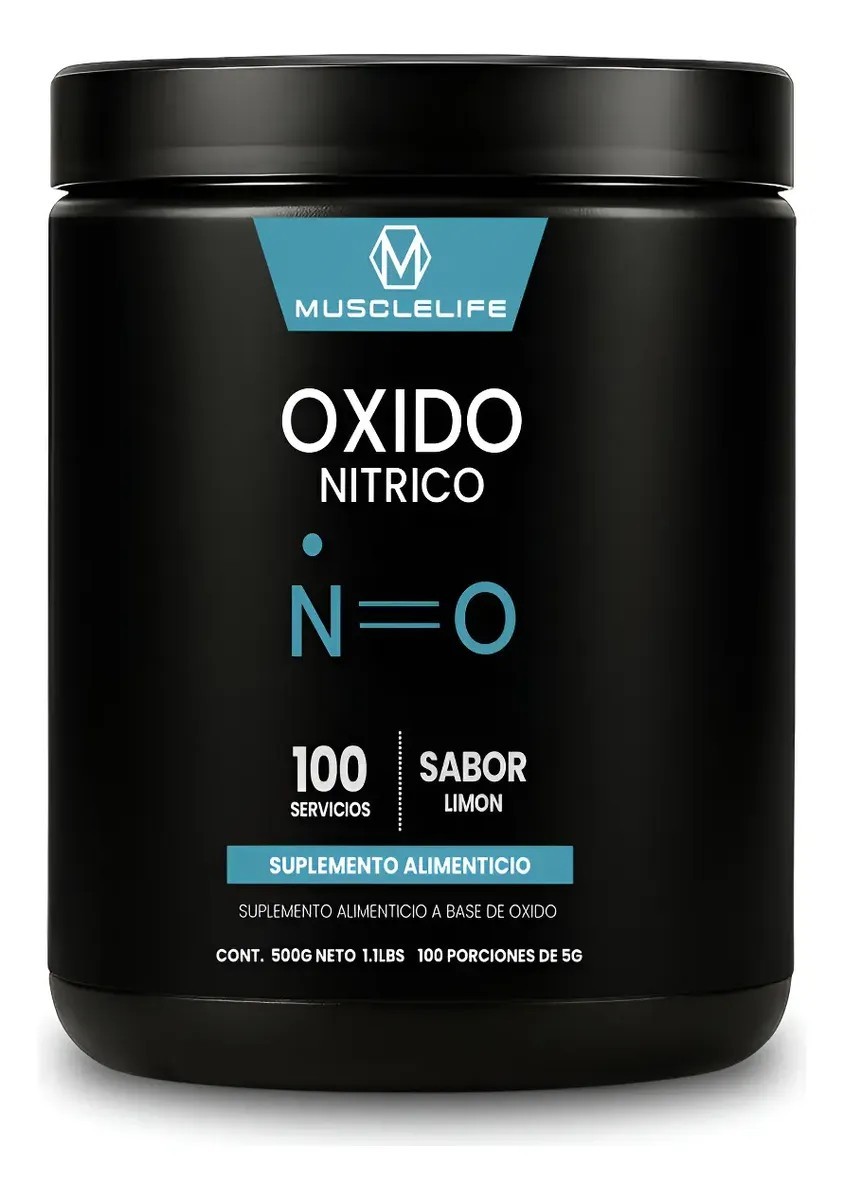 Óxido Nítrico Pre Entreno Suplemento Muscle Life 500g 100se