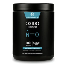 Óxido Nítrico Pre Entreno Suplemento Muscle Life 500g 100se