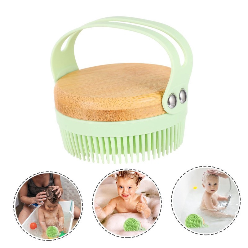 PACKOVE 1pc Bathing Massage Brush for Boy Girl Gentle Shampoo