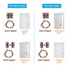 PATIKIL Magnetic Reed Switches 2pcs Unwired Surface Mount Magnetic Contact