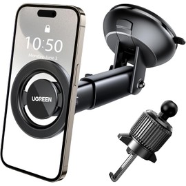 UGREEN Soporte Celular MagSafe Automovil 2 en 1 con imán Giratorio 360°
