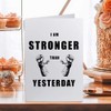 Large (A4) 'Stronger Today, Unbreakable Tomorrow' Blank Greeting Card (GC00068630)