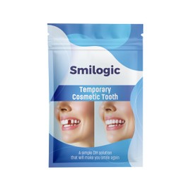 Smilogic Temporary Tooth - DIY Dentures Set - Replace Yourself A Missing Tooth - Realistic Artificial Tooth - 20 Uses Included
