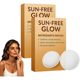Sun Free Glow Patches, Sun Free Glow Microdarts Patch, Enhances Natural Tan, Natural Looking Glow, Bronzing for Women and Men (2Pcs)