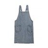 Denim Cotton Canvas Cross Back Aprons Solid Color Shop Kitchen