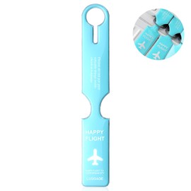 CPCOIN Luggage Tags 1 Pack Unique Travel ID Bag Tag One Piece Quickly Spot Suitcase Labels Durable Tags Travel Accessories Essential Blue